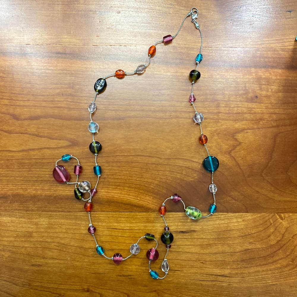 Long beaded necklace